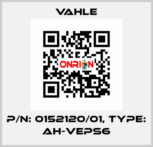 P/n: 0152120/01, Type: AH-VEPS6 Vahle