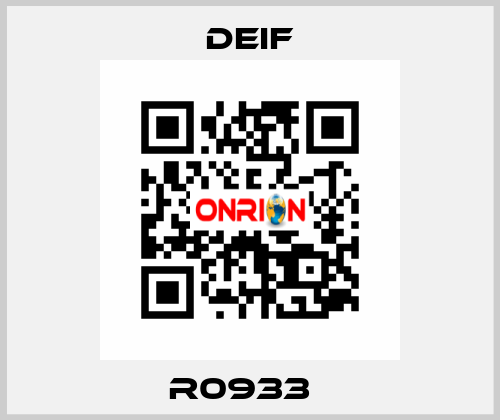 R0933   Deif