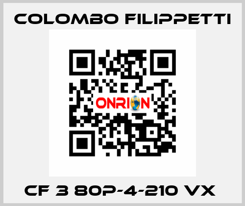 CF 3 80P-4-210 VX  Colombo Filippetti