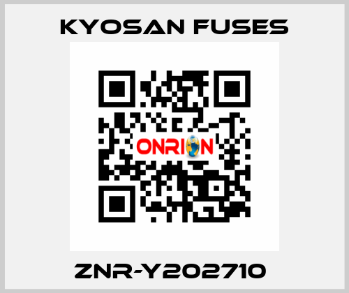 ZNR-Y202710  Kyosan Fuses