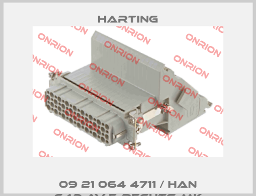 09 21 064 4711 / Han 64D-AV-F-RECHTS-MK Harting