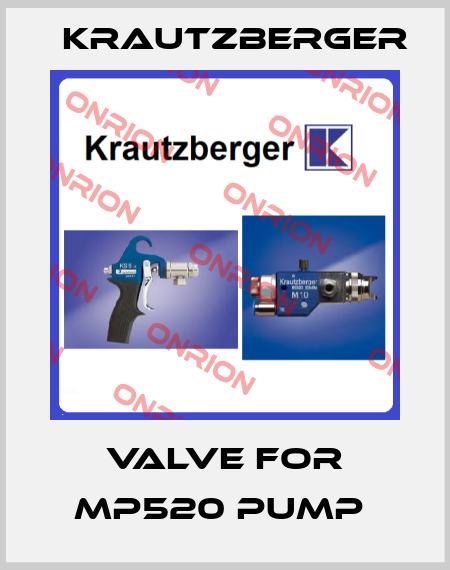 Valve FOR MP520 PUMP  Krautzberger