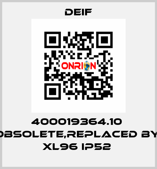 400019364.10  obsolete,replaced by  XL96 IP52  Deif