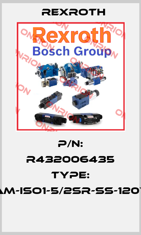 P/N: R432006435 Type: CERAM-ISO1-5/2SR-SS-120VAC-I  Rexroth