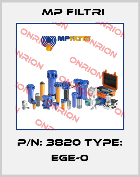 p/n: 3820 type: EGE-0 MP Filtri