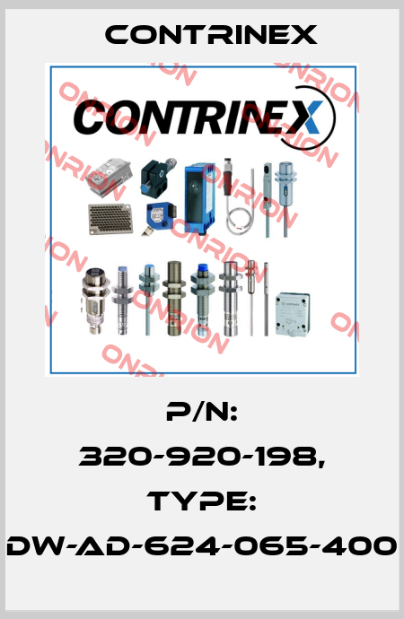 p/n: 320-920-198, Type: DW-AD-624-065-400 Contrinex