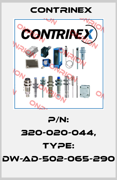 p/n: 320-020-044, Type: DW-AD-502-065-290 Contrinex