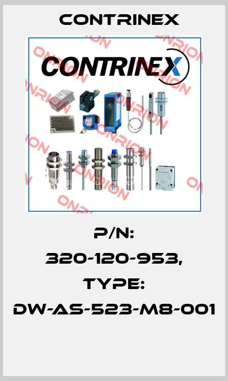 P/N: 320-120-953, Type: DW-AS-523-M8-001  Contrinex