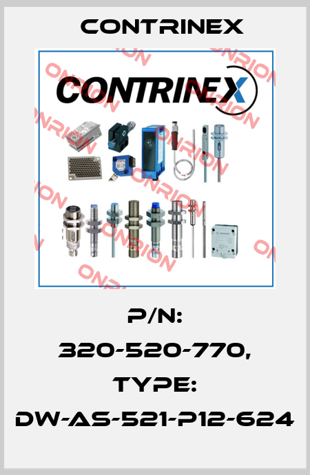 p/n: 320-520-770, Type: DW-AS-521-P12-624 Contrinex
