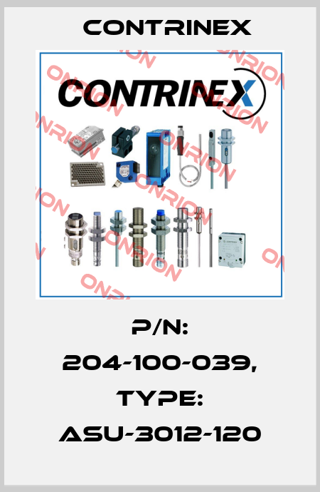 p/n: 204-100-039, Type: ASU-3012-120 Contrinex