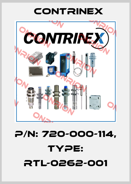 p/n: 720-000-114, Type: RTL-0262-001 Contrinex