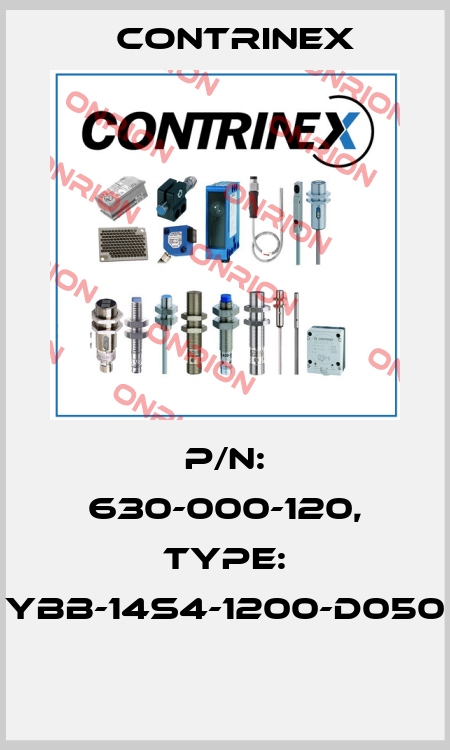P/N: 630-000-120, Type: YBB-14S4-1200-D050  Contrinex