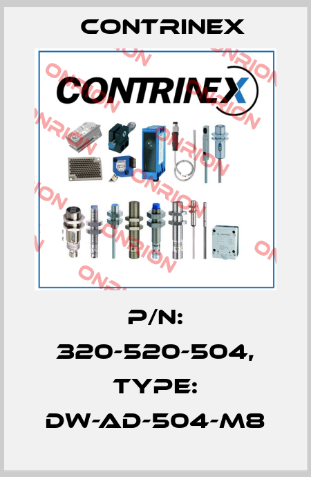 p/n: 320-520-504, Type: DW-AD-504-M8 Contrinex