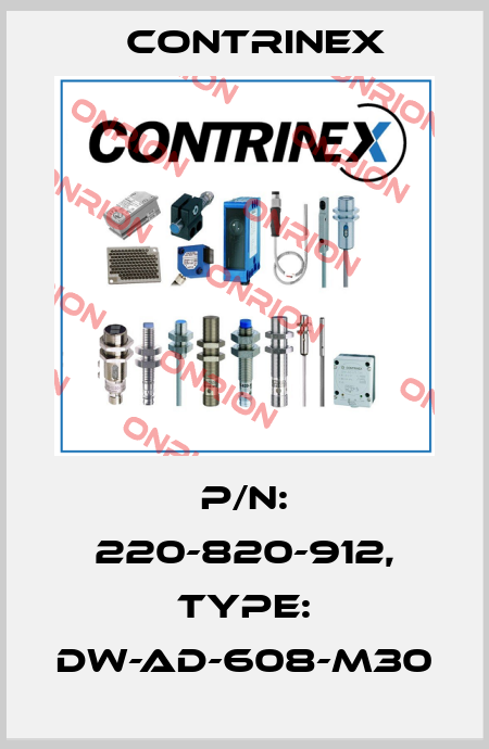 p/n: 220-820-912, Type: DW-AD-608-M30 Contrinex