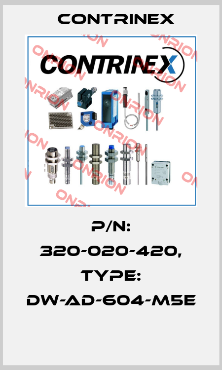 P/N: 320-020-420, Type: DW-AD-604-M5E  Contrinex
