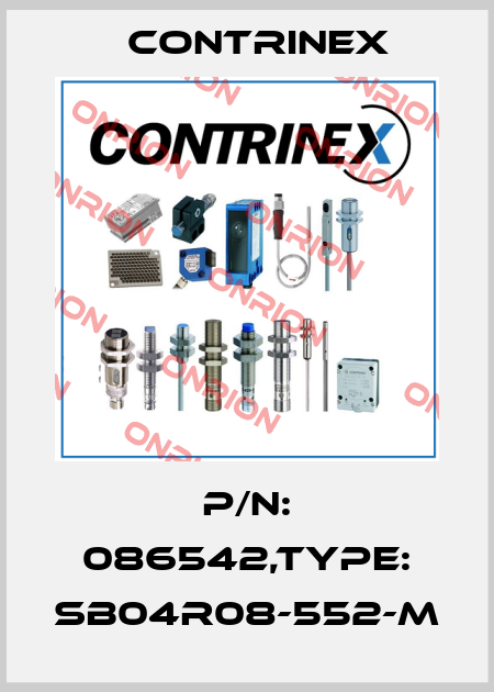 P/N: 086542,Type: SB04R08-552-M Contrinex