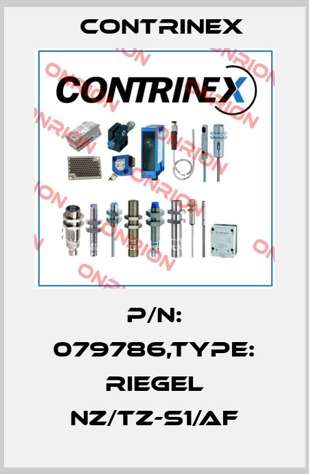 P/N: 079786,Type: RIEGEL NZ/TZ-S1/AF Contrinex