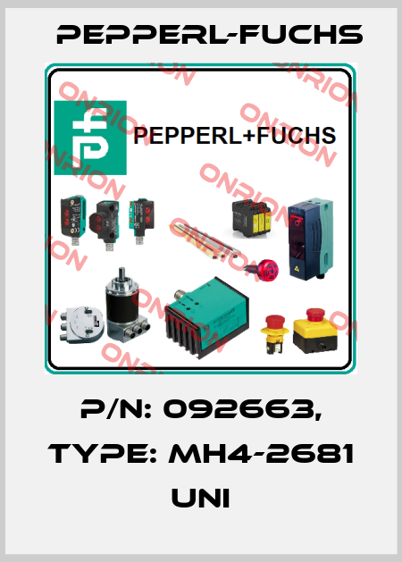 p/n: 092663, Type: MH4-2681 UNI Pepperl-Fuchs