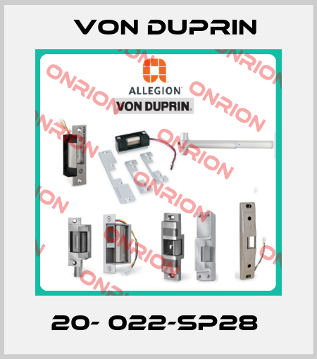 20- 022-SP28  Von Duprin