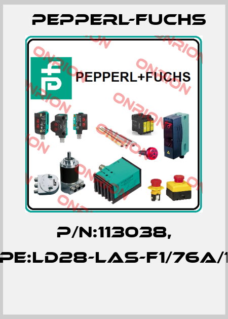 P/N:113038, Type:LD28-LAS-F1/76a/105  Pepperl-Fuchs