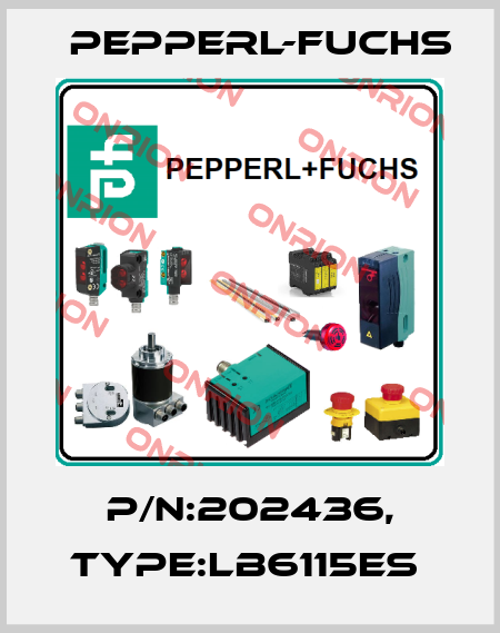 P/N:202436, Type:LB6115ES  Pepperl-Fuchs