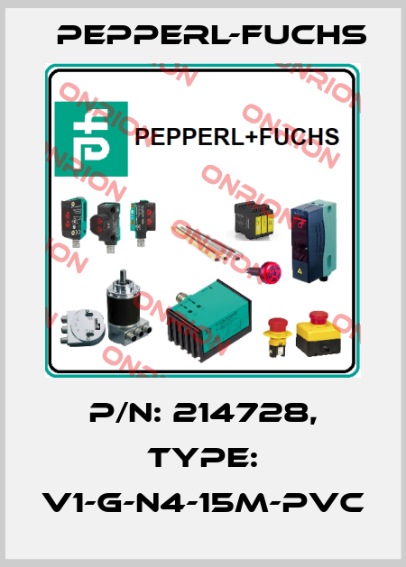 p/n: 214728, Type: V1-G-N4-15M-PVC Pepperl-Fuchs