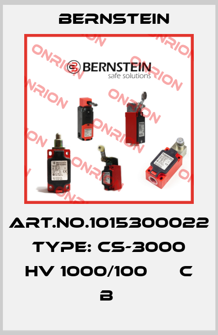 Art.No.1015300022 Type: CS-3000 HV 1000/100      C   B  Bernstein