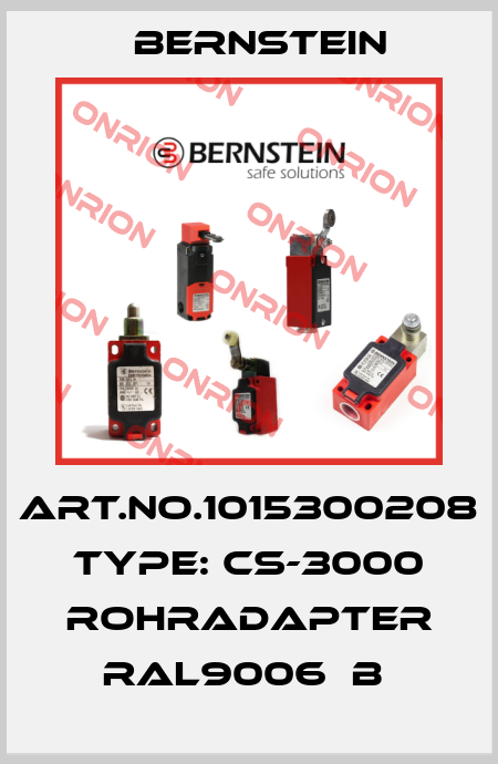 Art.No.1015300208 Type: CS-3000 ROHRADAPTER RAL9006  B  Bernstein