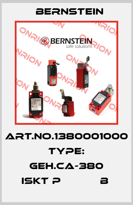 Art.No.1380001000 Type: GEH.CA-380 ISKT P            B  Bernstein