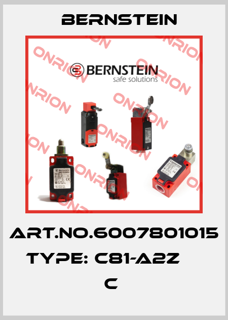 Art.No.6007801015 Type: C81-A2Z                      C  Bernstein
