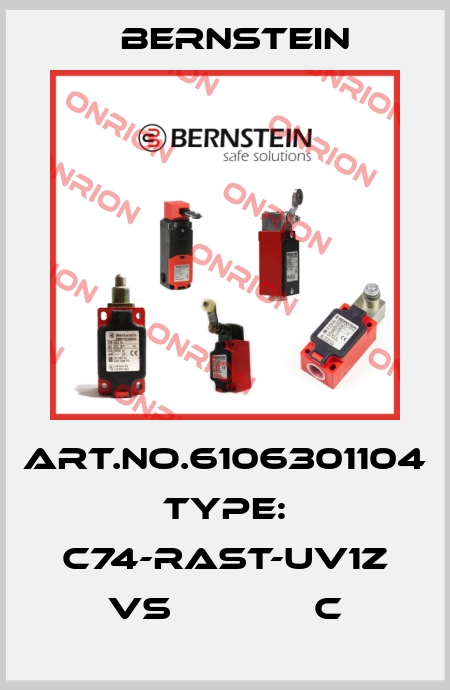 Art.No.6106301104 Type: C74-RAST-UV1Z VS             C Bernstein