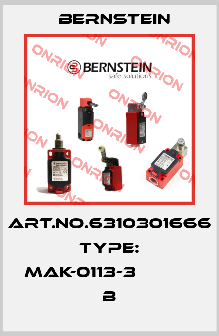 Art.No.6310301666 Type: MAK-0113-3                   B Bernstein
