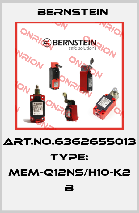 Art.No.6362655013 Type: MEM-Q12NS/H10-K2             B Bernstein
