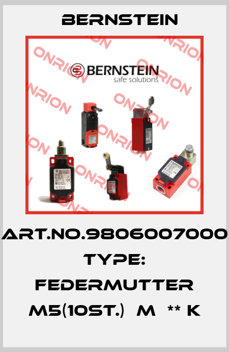 Art.No.9806007000 Type: FEDERMUTTER M5(10ST.)  M  ** K Bernstein