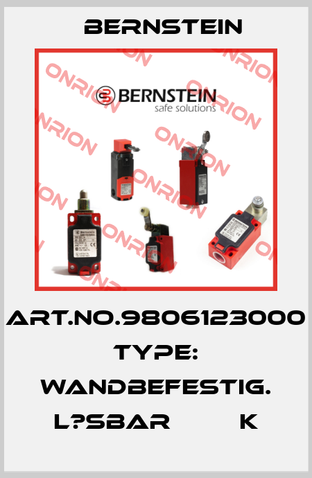 Art.No.9806123000 Type: WANDBEFESTIG. L?SBAR         K Bernstein