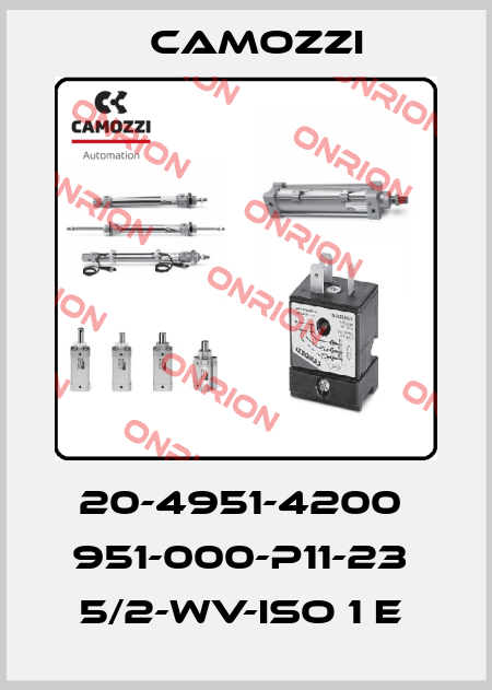 20-4951-4200  951-000-P11-23  5/2-WV-ISO 1 E  Camozzi
