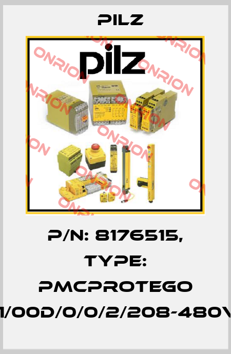 p/n: 8176515, Type: PMCprotego D.01/00D/0/0/2/208-480VAC Pilz