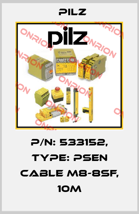 p/n: 533152, Type: PSEN cable M8-8sf, 10m Pilz