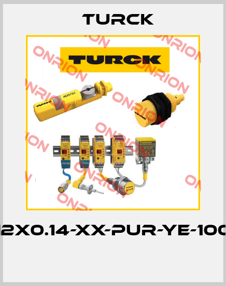 CABLE12X0.14-XX-PUR-YE-100M/TXY  Turck