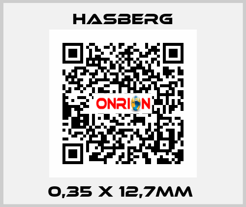 0,35 X 12,7MM  Hasberg