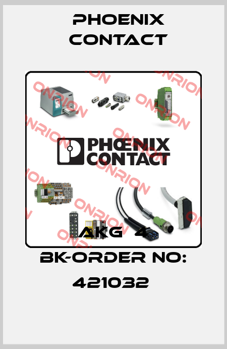 AKG  4 BK-ORDER NO: 421032  Phoenix Contact