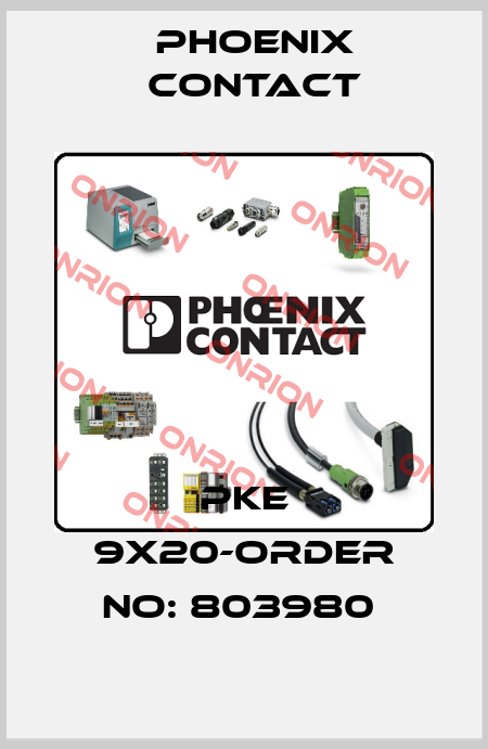 PKE 9X20-ORDER NO: 803980  Phoenix Contact