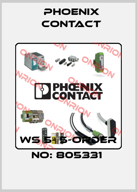 WS 5- 5-ORDER NO: 805331  Phoenix Contact