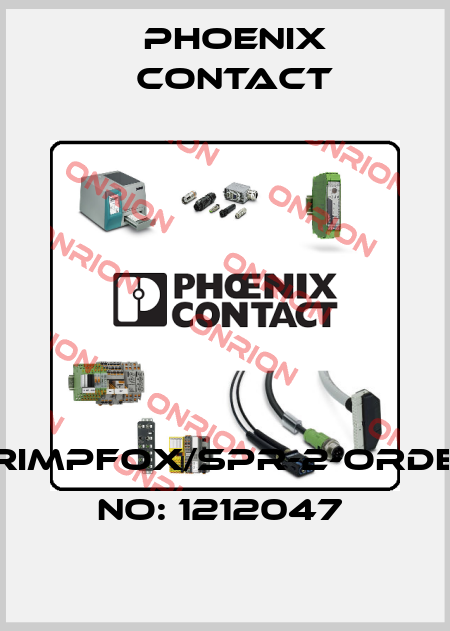 CRIMPFOX/SPR-2-ORDER NO: 1212047  Phoenix Contact