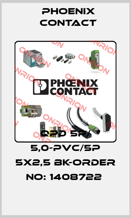QPD 5P/ 5,0-PVC/5P 5X2,5 BK-ORDER NO: 1408722  Phoenix Contact