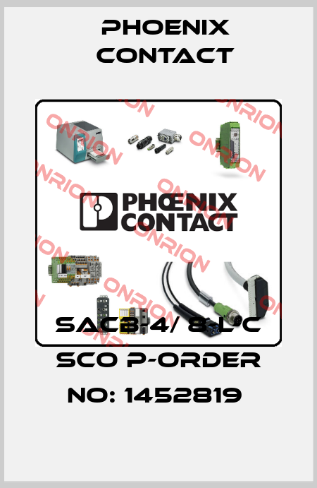 SACB-4/ 8-L-C SCO P-ORDER NO: 1452819  Phoenix Contact