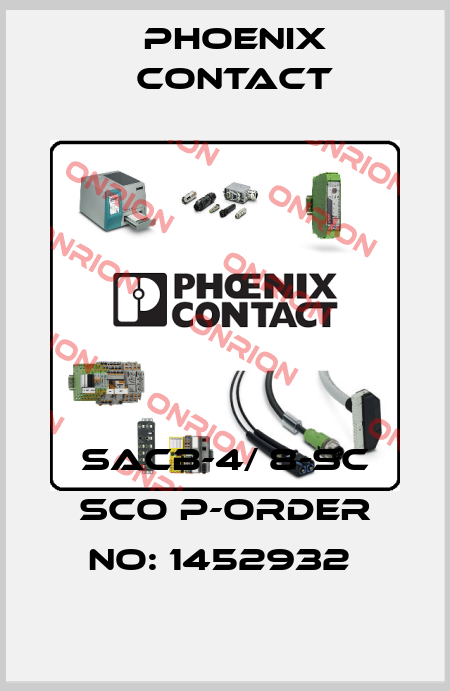 SACB-4/ 8-SC SCO P-ORDER NO: 1452932  Phoenix Contact
