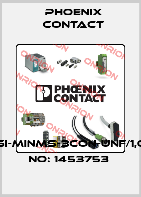 SACC-DSI-MINMS-3CON-UNF/1,0-ORDER NO: 1453753  Phoenix Contact