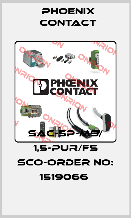 SAC-5P-MS/ 1,5-PUR/FS SCO-ORDER NO: 1519066  Phoenix Contact