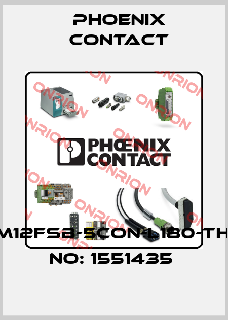SACC-CI-M12FSB-5CON-L180-THR-ORDER NO: 1551435  Phoenix Contact